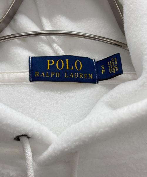 POLO RALPH LAUREN（ポロ・ラルフローレン）POLO RALPH LAUREN (ポロ・ラルフローレン) フリースパーカー ホワイト サイズ:Sの古着・服飾アイテム