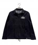 pretty green×UMBROプリティーグリーン×アンブロ）の古着「プルオーバーシャツ」｜グレー