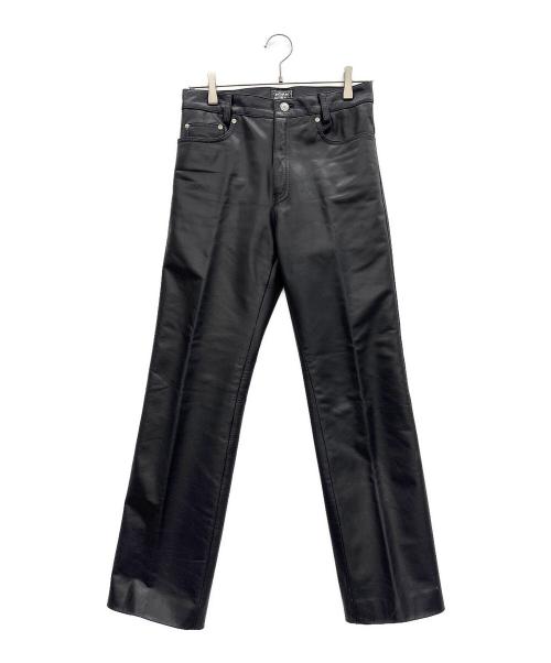 HORN WORKS（ホーンワークス）HORN WORKS (ホーンワークス) レザーパンツ ブラック サイズ:30の古着・服飾アイテム