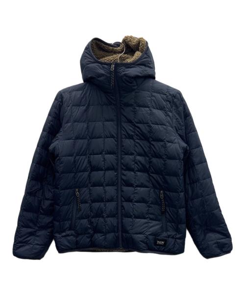 TAION（タイオン）TAION (タイオン) フリースブルダウンジャケット ブラウン×ブラック サイズ:Mの古着・服飾アイテム