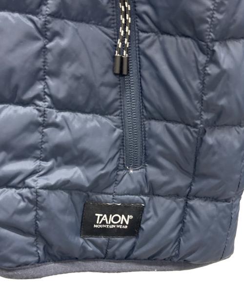 TAION（タイオン）TAION (タイオン) フリースブルダウンジャケット ブラウン×ブラック サイズ:Mの古着・服飾アイテム