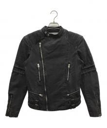 Denim & Supply Ralph Lauren（デニム＆サプライ ラルフローレン）の古着「コットンライダースジャケット」｜パープル