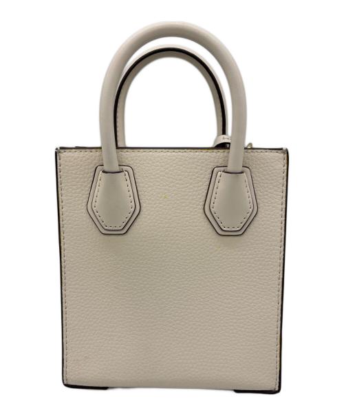 MICHAEL KORS（マイケル・コース）MICHAEL KORS (マイケル・コース) スクエアショルダーバッグ ホワイトの古着・服飾アイテム