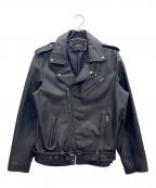 FORTIMEフォータイム）の古着「ライダースジャケット」｜ブラック