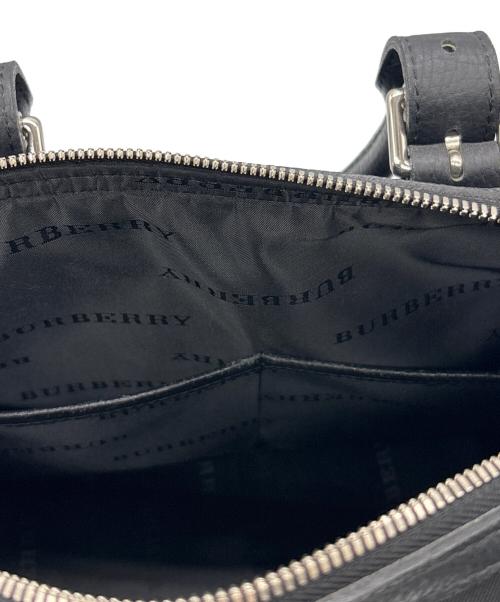 BURBERRY（バーバリー）BURBERRY (バーバリー) ミニボストンバッグ ブラックの古着・服飾アイテム