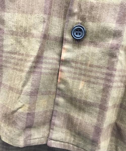 SUNSEA（サンシー）SUNSEA (サンシー) チェックシャツ ブラウン サイズ:2の古着・服飾アイテム