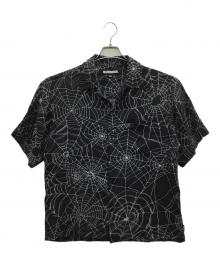 NEIGHBORHOOD（ネイバーフッド）の古着「SPIDERWEB HAWAIIAN SHIRT」｜ブラック×ホワイト