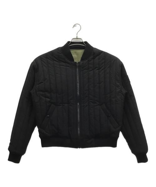 Calvin Klein（カルバンクライン）Calvin Klein (カルバンクライン) リバーシブルジャケット ブラック×カーキ サイズ:Mの古着・服飾アイテム