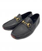 GUCCIグッチ）の古着「ホースビット レザー ローファー」｜ブラック