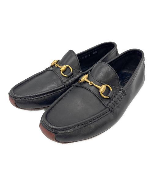 GUCCI（グッチ）GUCCI (グッチ) ホースビット レザー ローファー ブラック サイズ:40Mの古着・服飾アイテム