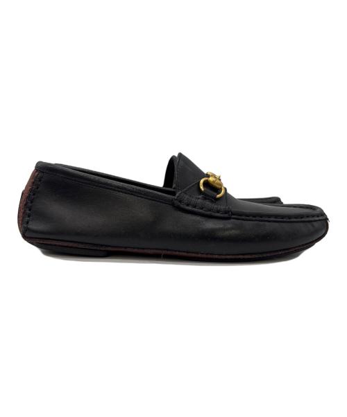 GUCCI（グッチ）GUCCI (グッチ) ホースビット レザー ローファー ブラック サイズ:40Mの古着・服飾アイテム