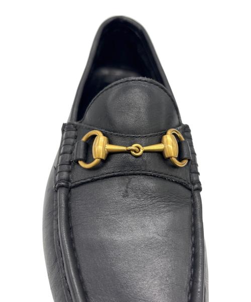 GUCCI（グッチ）GUCCI (グッチ) ホースビット レザー ローファー ブラック サイズ:40Mの古着・服飾アイテム