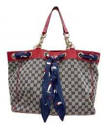 GUCCI（グッチ）の古着「トートバッグ」｜レッド×ベージュ