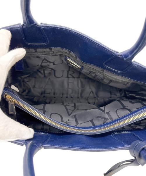 FURLA（フルラ）FURLA (フルラ) 2WAYハンドバッグ ブルーの古着・服飾アイテム