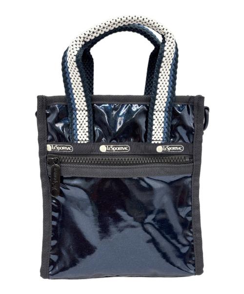 LeSportsac（レスポートサック）LeSportsac (レスポートサック) ショルダーバッグ ブルー×ブラックの古着・服飾アイテム