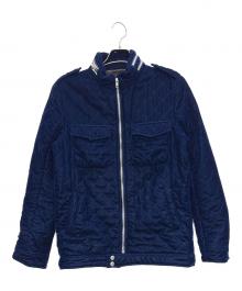 DISCOVERED（ディスカバード）の古着「キルティングライダースジャケット」｜ブルー