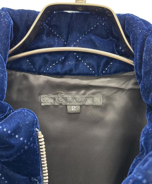 DISCOVERED（ディスカバード）DISCOVERED (ディスカバード) キルティングライダースジャケット ブルー サイズ:2の古着・服飾アイテム