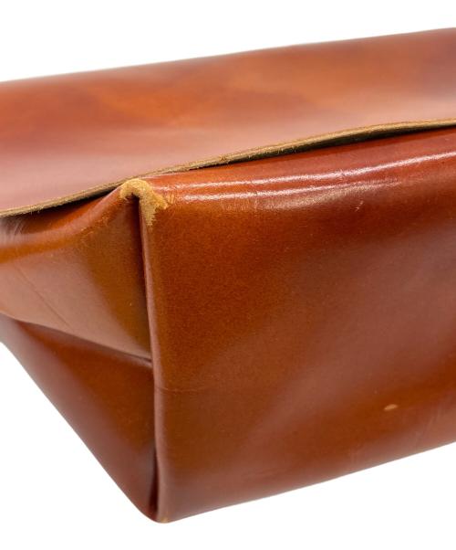 Uni&co（ユニアンドコー）Uni&co (ユニアンドコー) レザーメッセンジャーバッグ ブラウンの古着・服飾アイテム