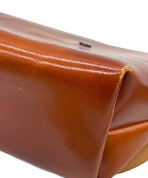 Uni&co（ユニアンドコー）Uni&co (ユニアンドコー) レザーメッセンジャーバッグ ブラウンの古着・服飾アイテム