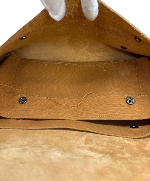 Uni&co（ユニアンドコー）Uni&co (ユニアンドコー) レザーメッセンジャーバッグ ブラウンの古着・服飾アイテム