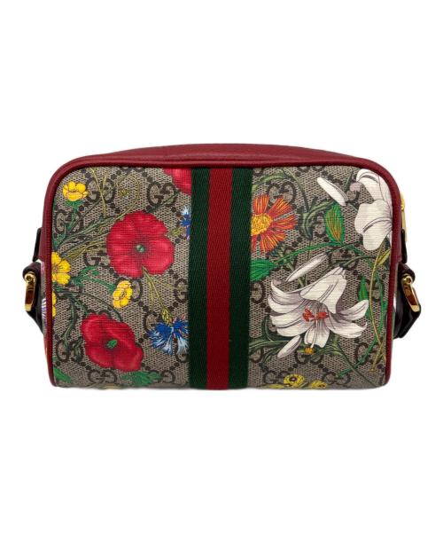 GUCCI（グッチ）GUCCI (グッチ) ショルダーバッグ レッド×ベージュの古着・服飾アイテム