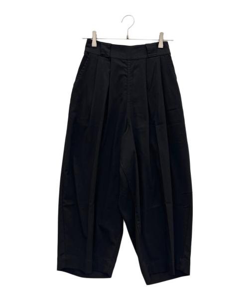 HARVESTY（ハーベスティー）HARVESTY (ハーベスティー) ワイドエッグクロップドパンツ ブラック サイズ:1の古着・服飾アイテム