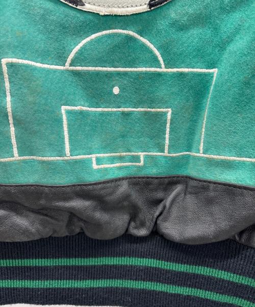 HARAJUKU MOTHER（ハラジュクマザー）HARAJUKU MOTHER (ハラジュクマザー) レザージャケット ブラック×ホワイト サイズ:Mの古着・服飾アイテム