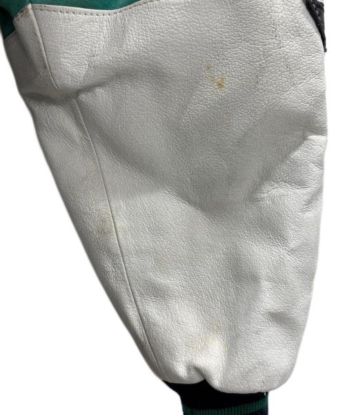 HARAJUKU MOTHER（ハラジュクマザー）HARAJUKU MOTHER (ハラジュクマザー) レザージャケット ブラック×ホワイト サイズ:Mの古着・服飾アイテム