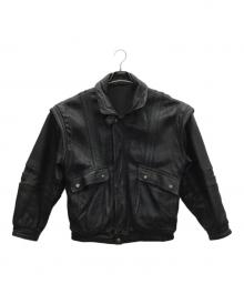 NOBLAND（ノーブランド）の古着「レザージャケット」｜ブラック