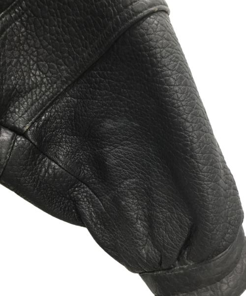 NOBLAND（ノーブランド）NOBLAND (ノーブランド) レザージャケット ブラック サイズ:Mの古着・服飾アイテム