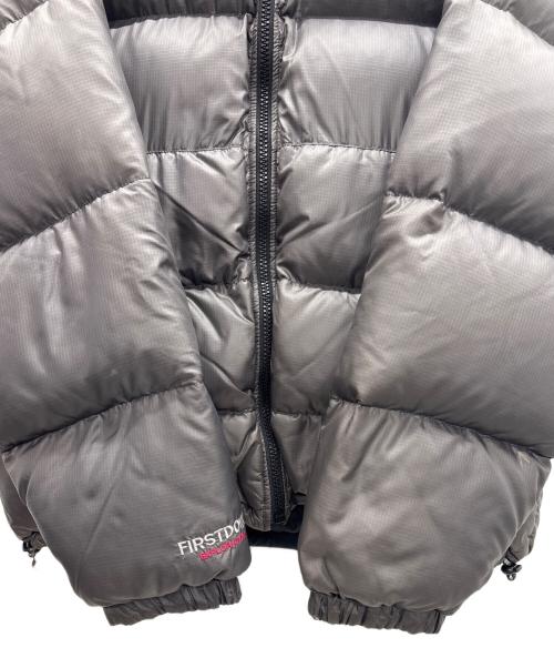 FIRST DOWN（ファーストダウン）FIRST DOWN (ファーストダウン) リバーシブルダウンジャケット グレー×ブラック サイズ:LLの古着・服飾アイテム