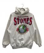 JERZEES×ROLLING STONESジャージーズ×ローリングストーンズ）の古着「プルオーバーパーカー」｜ホワイト