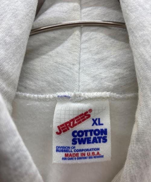 JERZEES（ジャージーズ）JERZEES (ジャージーズ) ROLLING STONES (ローリングストーンズ) プルオーバーパーカー ホワイト サイズ:XLの古着・服飾アイテム