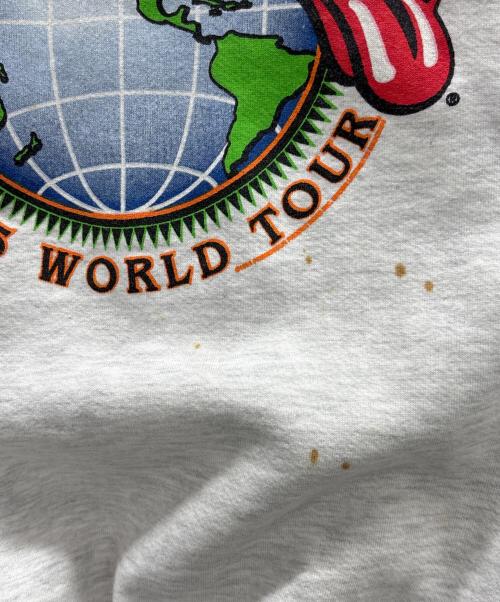 JERZEES（ジャージーズ）JERZEES (ジャージーズ) ROLLING STONES (ローリングストーンズ) プルオーバーパーカー ホワイト サイズ:XLの古着・服飾アイテム