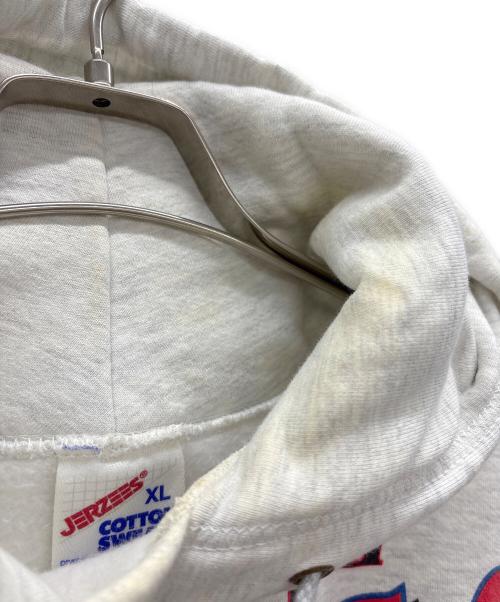 JERZEES（ジャージーズ）JERZEES (ジャージーズ) ROLLING STONES (ローリングストーンズ) プルオーバーパーカー ホワイト サイズ:XLの古着・服飾アイテム