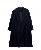 NOBLANDノーブランド）の古着「カシミヤロングコート」｜ブラック