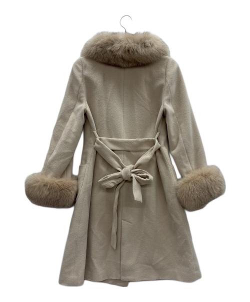 JUSGLITTY（ジャスグリッティー）JUSGLITTY (ジャスグリッティー) ウールコート ベージュ サイズ:2の古着・服飾アイテム