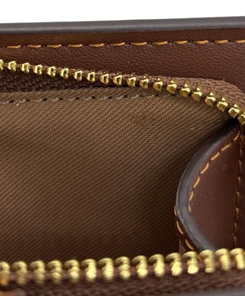 COACH（コーチ）COACH (コーチ) 2つ折り財布 ベージュ×ブラウンの古着・服飾アイテム