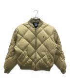 POLO BY RALPH LAURENポロ バイ ラルフローレン）の古着「キルティングダウンジャケット」｜ベージュ