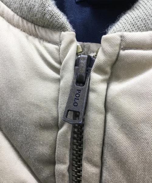 POLO BY RALPH LAUREN（ポロ バイ ラルフローレン）POLO BY RALPH LAUREN (ポロ バイ ラルフローレン) キルティングダウンジャケット ベージュ サイズ:Lの古着・服飾アイテム