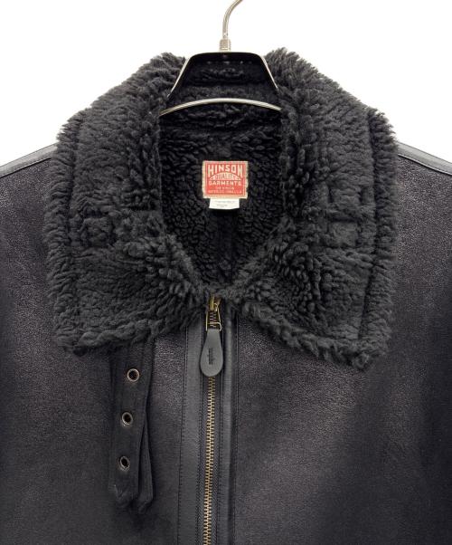 HINSON（ヒンソン）HINSON (ヒンソン) フライトジャケット ブラック サイズ:Mの古着・服飾アイテム