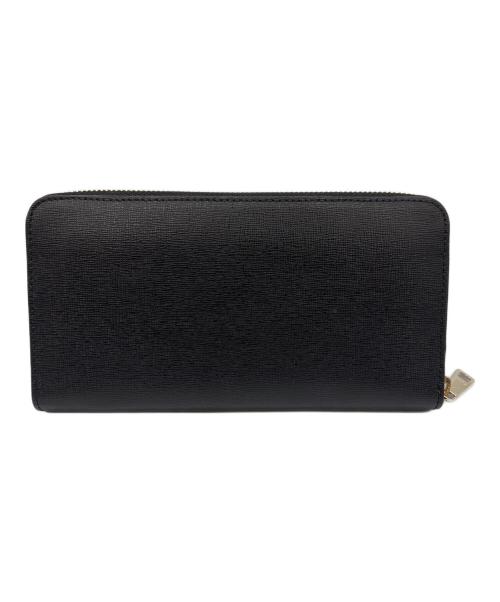 FURLA（フルラ）FURLA (フルラ) ラウンドファスナー長財布 ブラックの古着・服飾アイテム