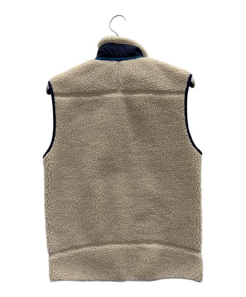Patagonia（パタゴニア）Patagonia (パタゴニア) クラシックレトロXベスト ベージュ×ネイビー サイズ:Sの古着・服飾アイテム