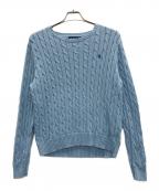 POLO RALPH LAURENポロ・ラルフローレン）の古着「ケーブルニット」｜ブルー