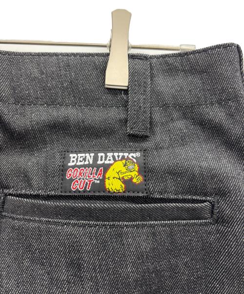 BEN DAVIS（ベンデイビス）BEN DAVIS (ベンデイビス) ゴリラカットデニムパンツ ブラック サイズ:W32の古着・服飾アイテム