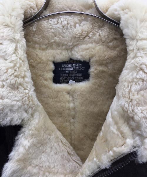 -（-）- (-) B-3シアリングジャケット ブラウン サイズ:48の古着・服飾アイテム