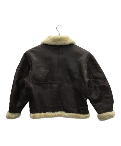 -（-）- (-) B-3シアリングジャケット ブラウン サイズ:48の古着・服飾アイテム