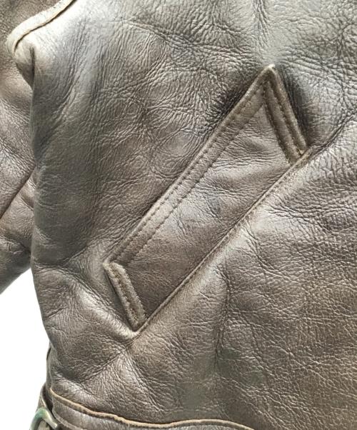 -（-）- (-) B-3シアリングジャケット ブラウン サイズ:48の古着・服飾アイテム