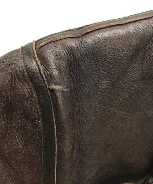 -（-）- (-) B-3シアリングジャケット ブラウン サイズ:48の古着・服飾アイテム