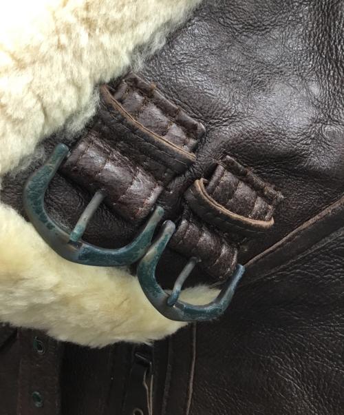 -（-）- (-) B-3シアリングジャケット ブラウン サイズ:48の古着・服飾アイテム